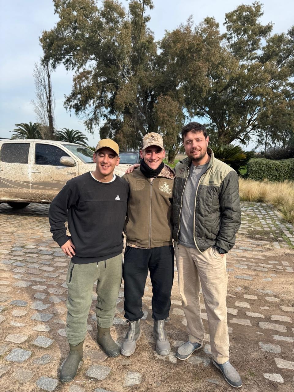 The Rosybill Outfitters crew back at the trucks after the hunt